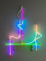 ALEX TRIMINO, Shadows Play
2021, neon, fibers, found objects