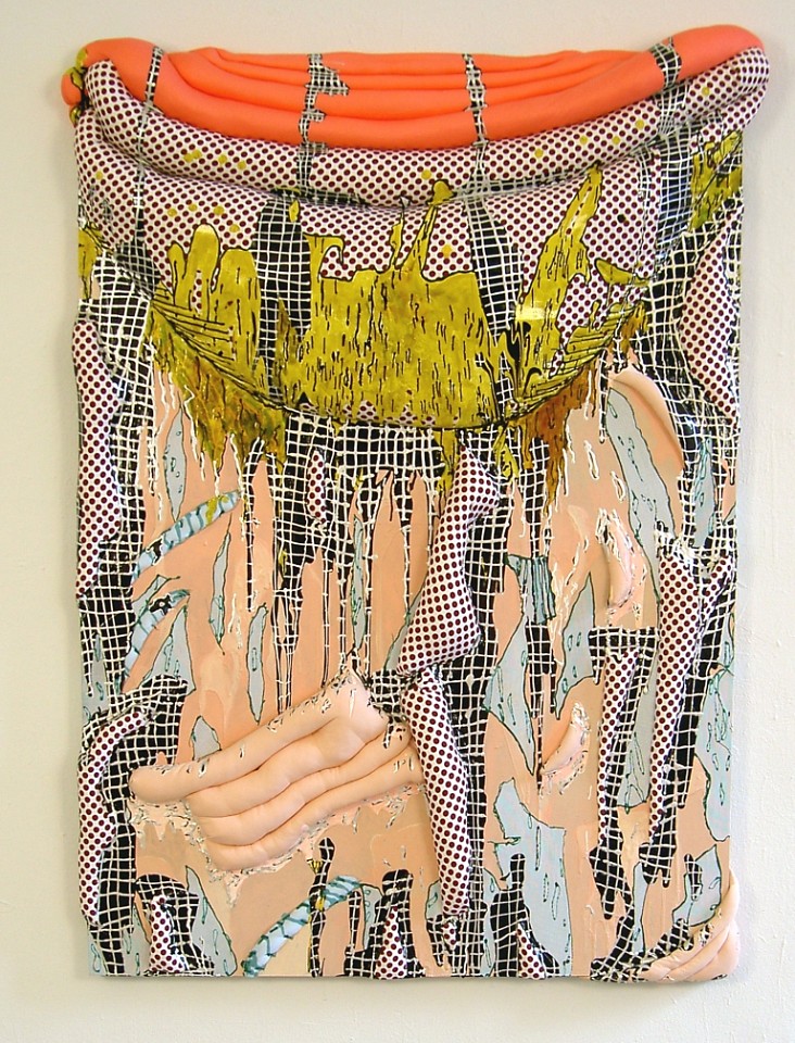 CLEMENCIA LABIN, Megapulpa Pop, 2003
bikini lycra and polyester cotton, 57 1/2 x 43 1/2 x 6 1/2 in. (146.1 x 110.5 x 16.5 cm)
CL-C-0038
