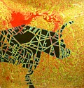 IBRAHIM MIRANDA, Un Toro en Paris
2011, Acrylic on canvas ( Florida Mining)