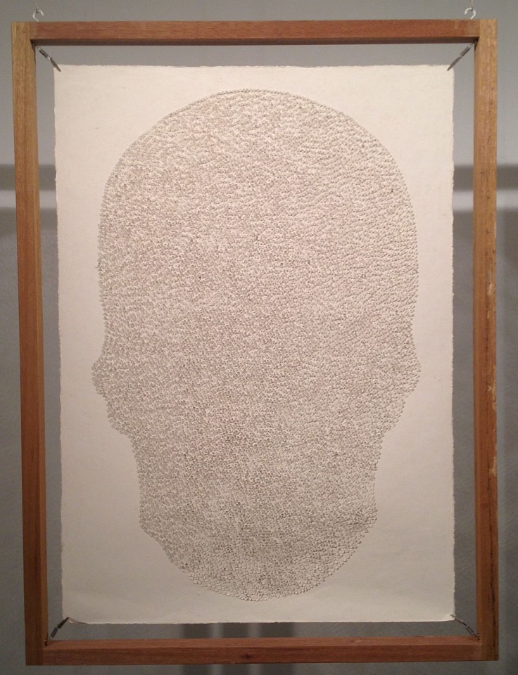 PARK GYE HOON, Materializing of  conscience  (Skull), 2010
wood, korean paper, oil stick cutout, 34 1/4 x 46 1/8 in. (87 x 117 cm)
PGH-C-0029