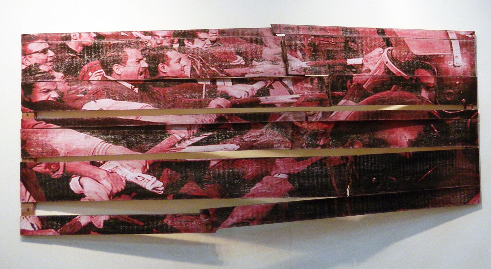 GRACIELA SACCO, Between Black and White- Series Admisible Tension, 2011
Installation on wall - Photographic inlay on wood, 94 1/2 x 37 3/8 in. (240 x 95 cm)
SG-C-0086
