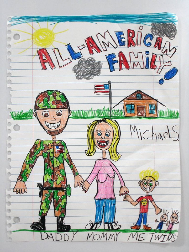 MICHAEL SCOGGINS, All-American Family XIII, 2010
crayon, colored pencil on paper, 67 x 51 in. (170.2 x 129.5 cm)
MS-C-0191