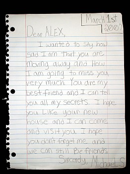 MICHAEL SCOGGINS - Dear Alex, 2007