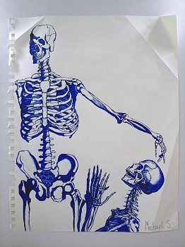 MICHAEL SCOGGINS - The Anointment (Blue Skeletons), 2010
