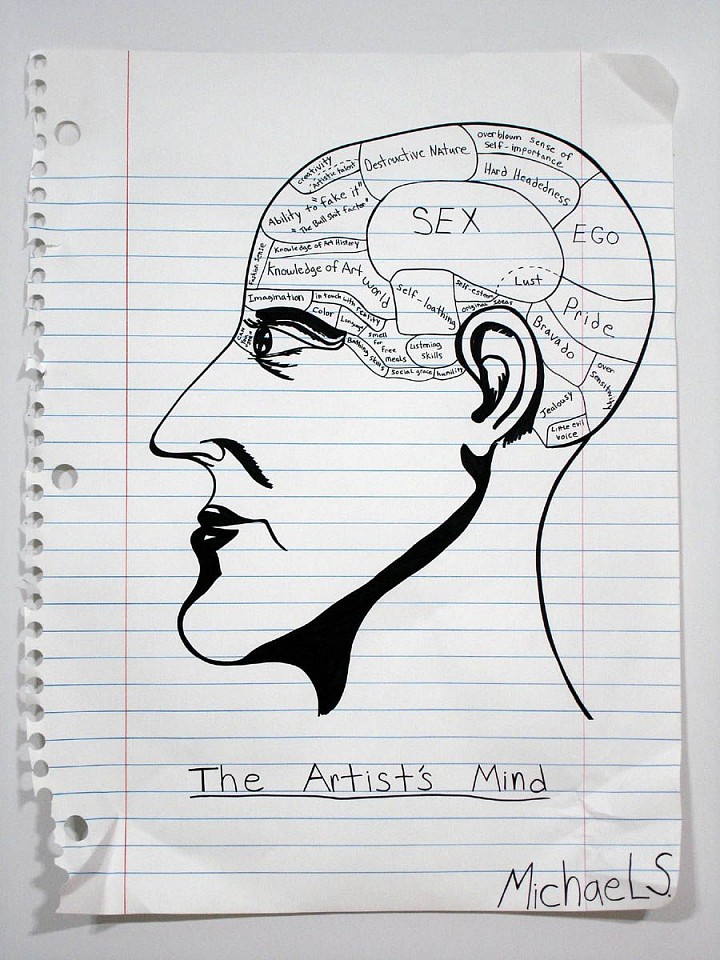 MICHAEL SCOGGINS, The Artists Mind, 2008
graphite on paper, 67 x 51 in. (170.2 x 129.5 cm)
MS-O-0058
