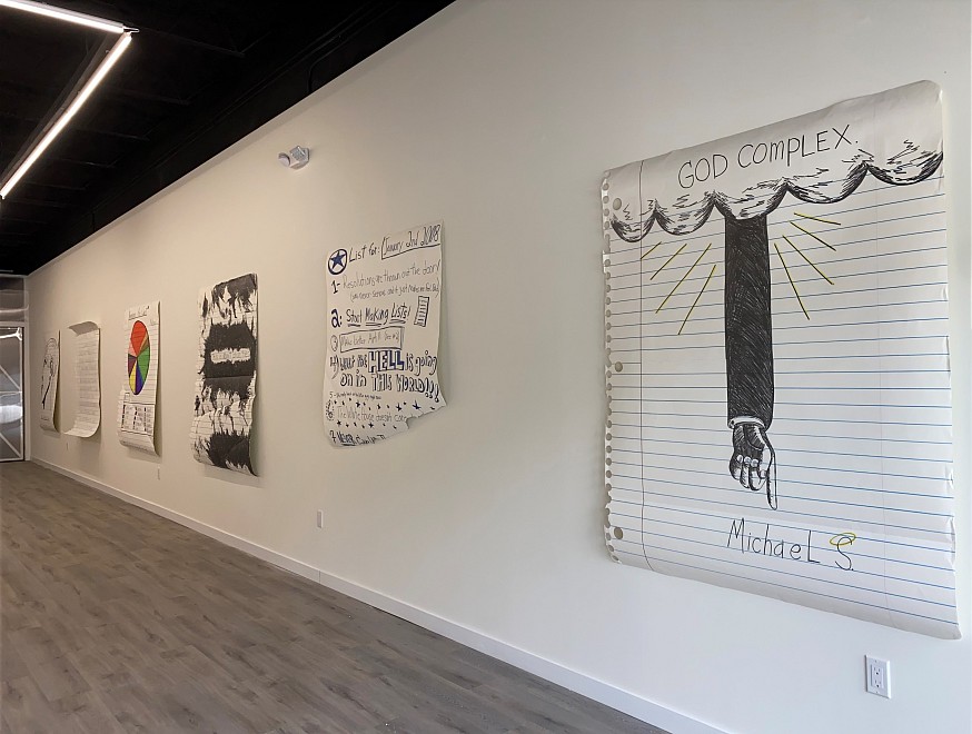 MICHAEL SCOGGINS - 20 years of The Lined Page - Installation View