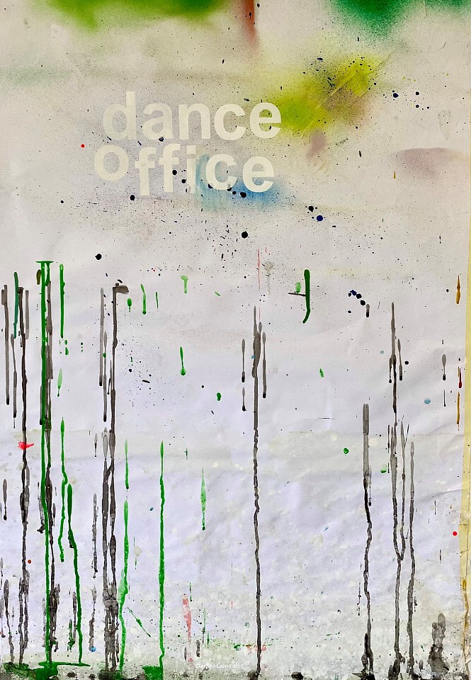 DANIEL GONZALEZ, Poster Paintings,dance office, 2021
silkscreen printing and decanted acrylic paint on paper, 27 1/2 x 39 1/4 in. (70 x 100 cm)
GD-0073