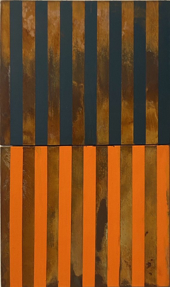 JOSE BECHARA, Sem titulo #049, 2023
acrylic and oxidation of steel on canvas, 15 5/8 x 9 3/4 x 2 1/4 in. (40 x 25 x 6 cm)
BJ-C-0115
