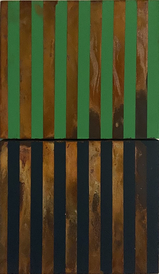 JOSE BECHARA, Sem titulo #231, 2023
acrylic and oxidation of steel on canvas, 15 5/8 x 9 3/4 x 2 1/4 in. (40 x 25 x 6 cm)
BJ-C-0139