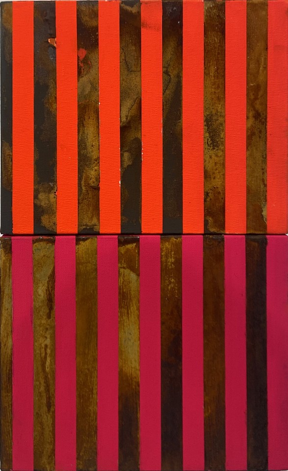 JOSE BECHARA, Sem titulo #234, 2023
acrylic and oxidation of steel on canvas, 15 5/8 x 9 3/4 x 2 1/4 in. (40 x 25 x 6 cm)
BJ-C-0142