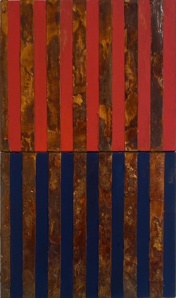 JOSE BECHARA, Sem titulo #237, 2023
acrylic and oxidation of steel on canvas, 15 5/8 x 9 3/4 x 2 1/4 in. (40 x 25 x 6 cm)
BJ-C-0145