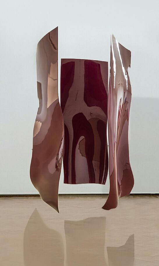 SANTIAGO VILLANUEVA, Tri-logia,  Series Allusions, 2015
polyurethane and lacquer, 72 3/4 x 19 5/8 x 4 5/8 in. (185 x 50 x 12 cm)
VS-C-0046