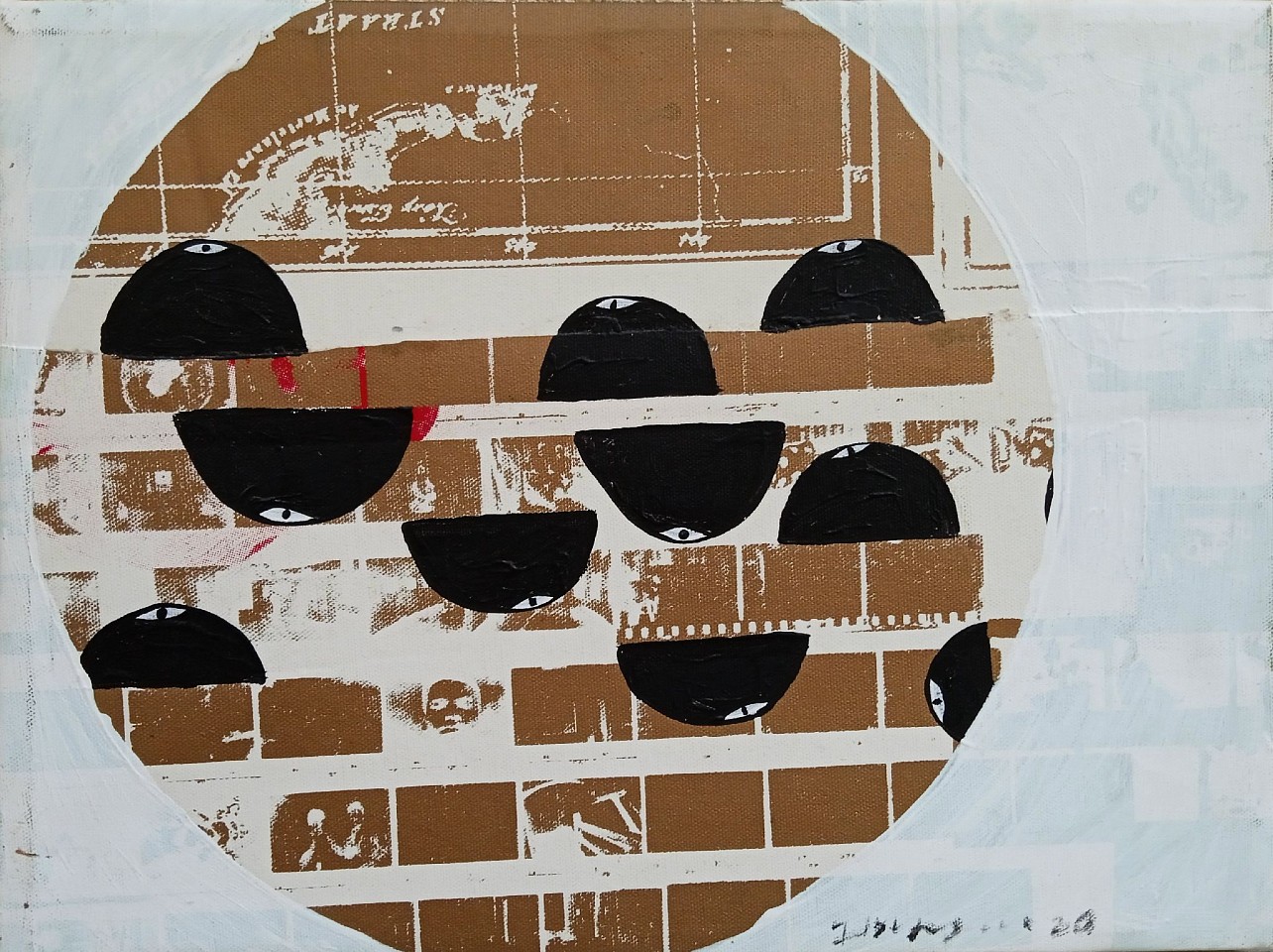 IBRAHIM MIRANDA, Luna de Dia, 2020
xilography and acrylic on canvas, 11 x 15 5/8 in. (28 x 40 cm)
MI--C0161
