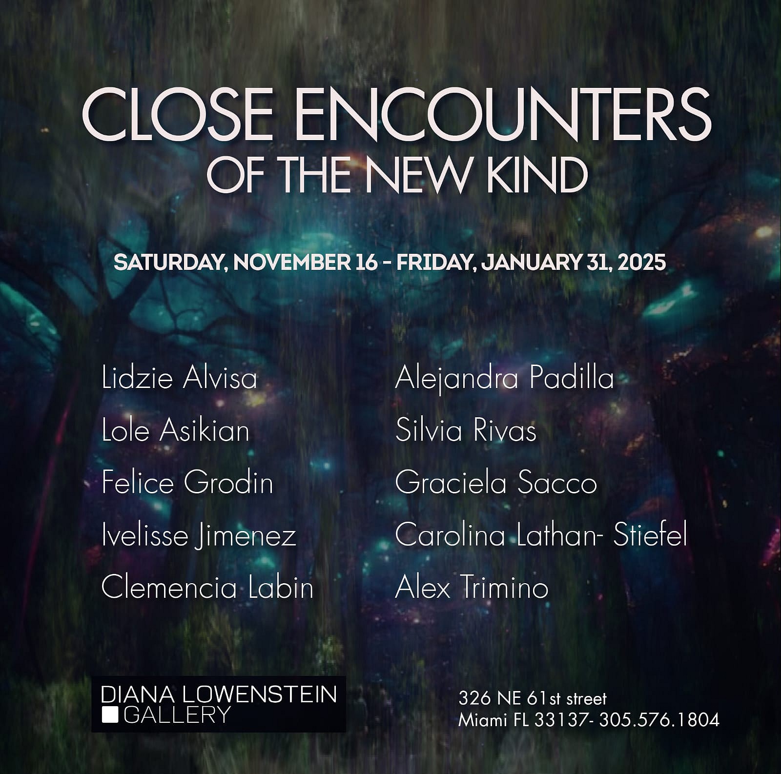 PRESS RELEASE: Close Encounters of the New Kind, Jan 31, 2025 - Nov 16, 2024